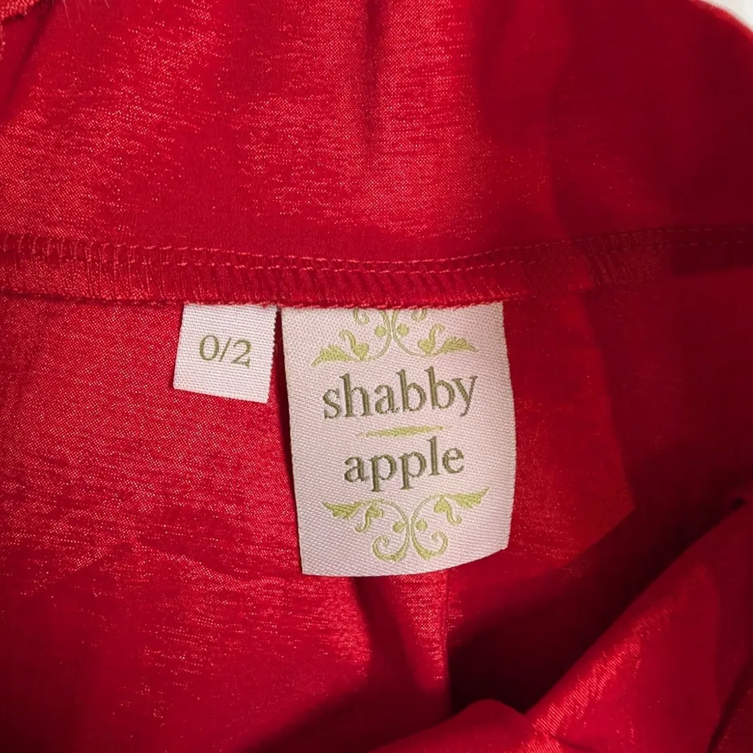 Shabby Apple Color Block Pleated Maxi Skirt Red and Purple Size 0/2 - Image 5