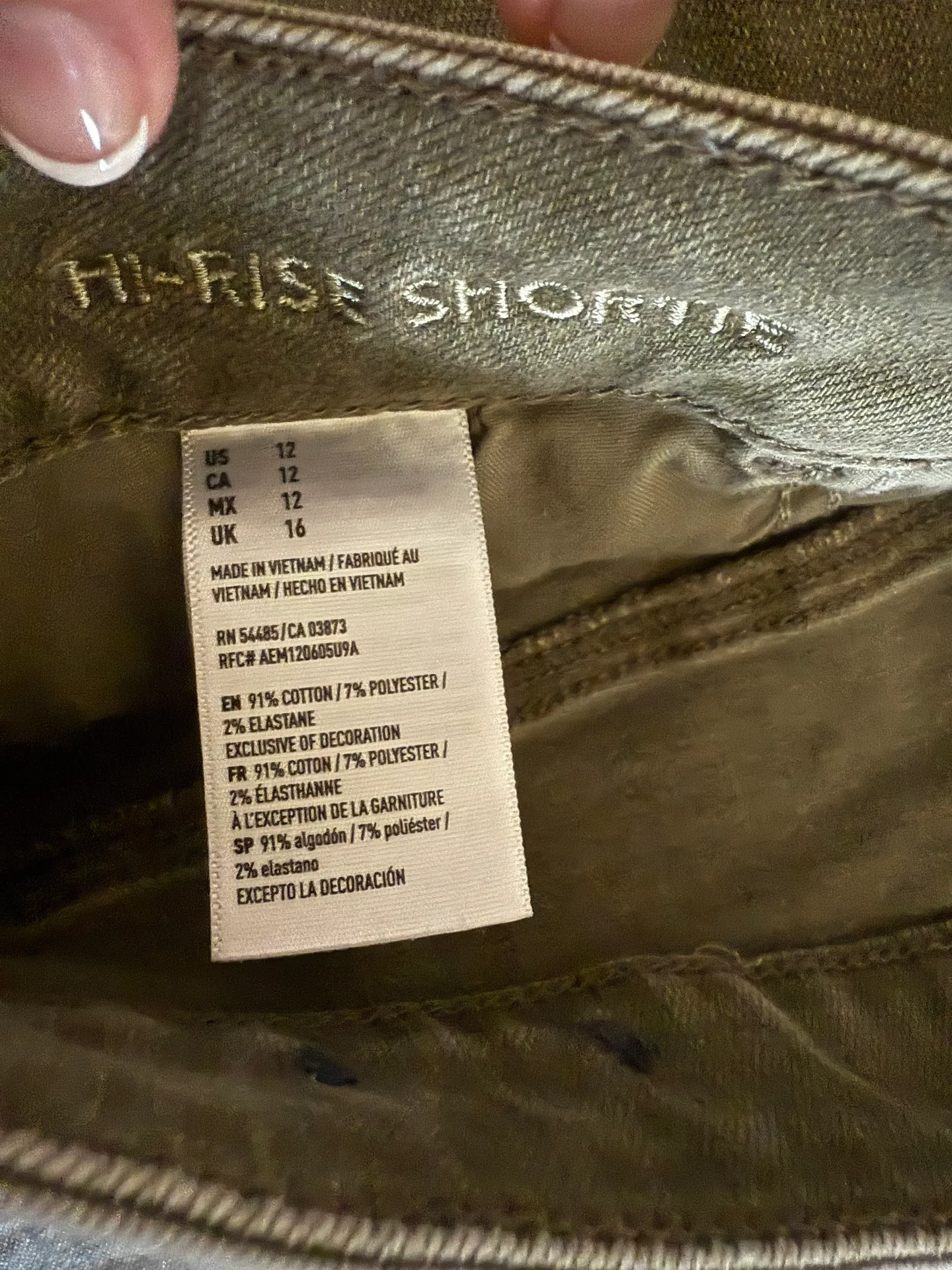 Outfitters Green Jean Shorts - Image 5