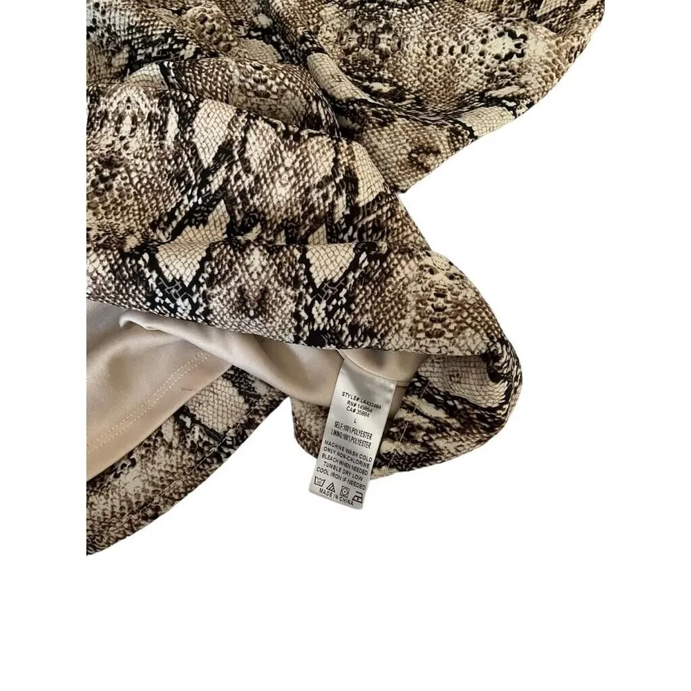 Sage The Label Women Size Large Animal Print V-Neck Dress 5-474 - Image 8