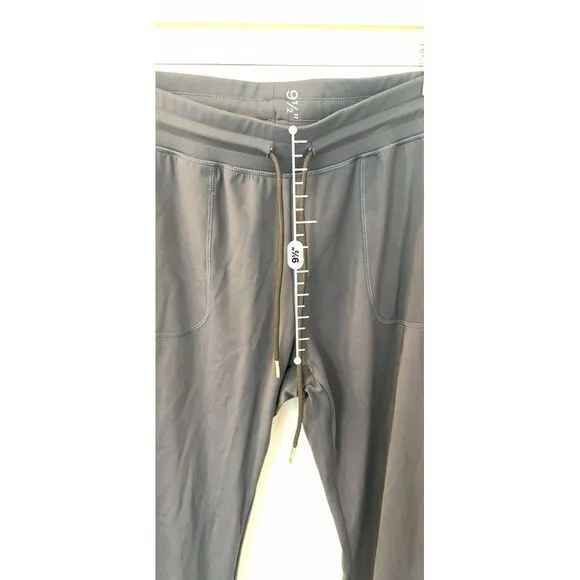 Zyia Active Workout Blue Elastic‎ Drawstring Women's Jogger Pants Medium Nylon - Image 5