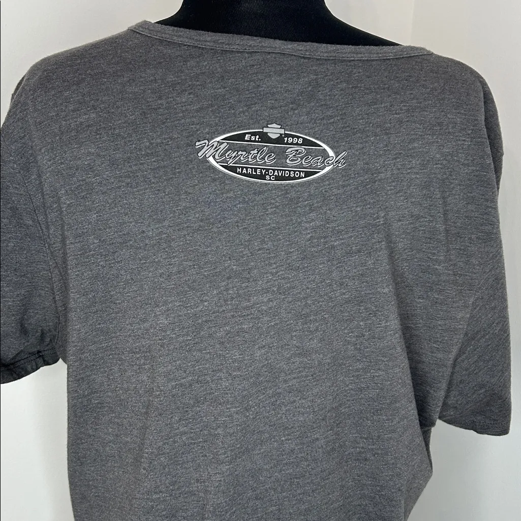 Harley-Davidson Women’s 2X Mesh Front Tee – Cool Gray - Image 4