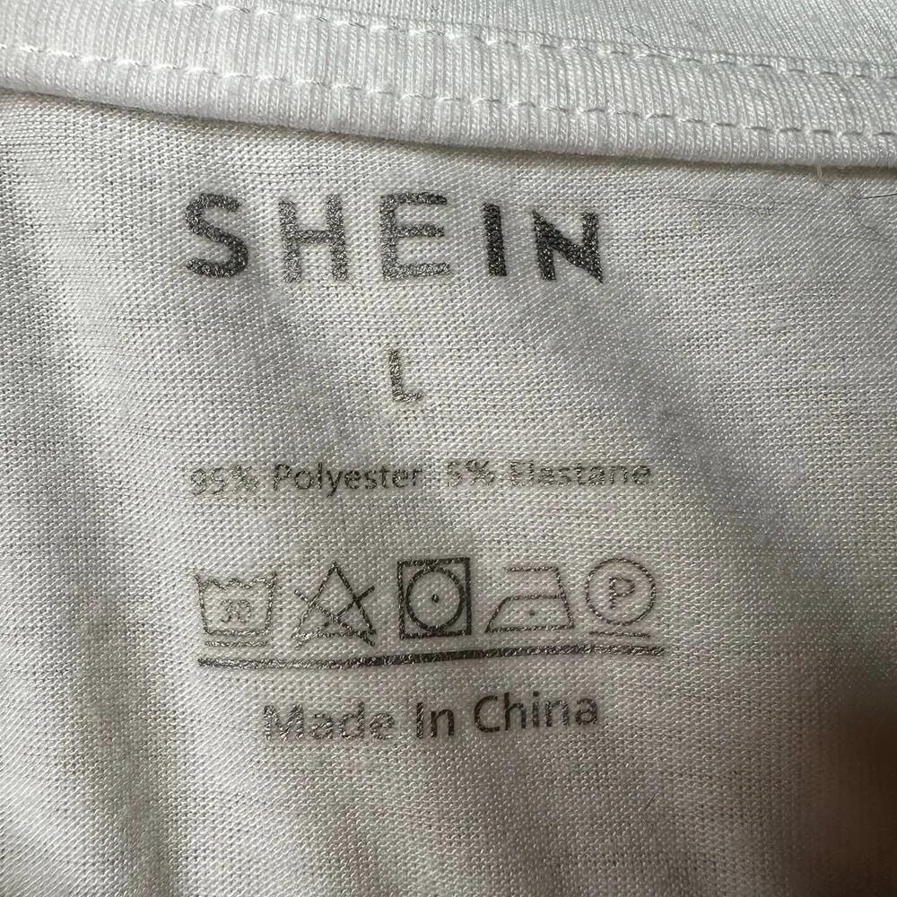 SHEIN: White Tequila Cartoon Tee - Image 7