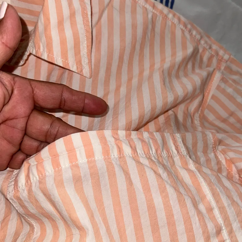 Lou & Grey Pink Button Down Shirt with Relaxed Fit - Image 4