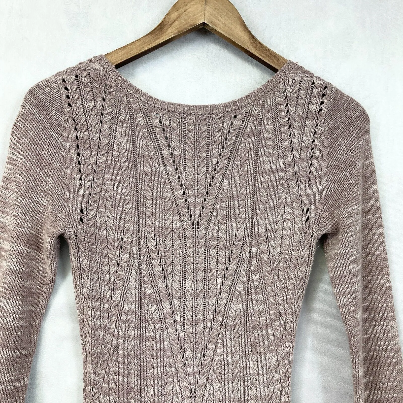 Y2K Moda Sweater Dress Small Boho‎ Twee Drop Waist Academia Preppy Fairy Grunge - Image 7
