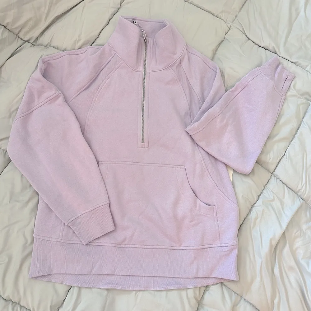 NWT Scuba Oversized Funnel Neck Half Zip / Lilac Ether M/L - Image 7