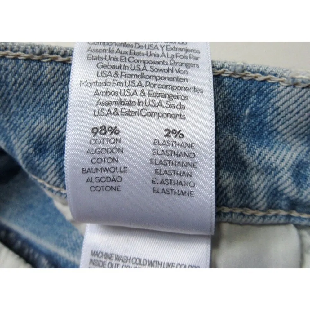 NWT Mother The Rascal Ankle Undone Hem in Vacation Temptation Straight Jeans 24 Blue - Image 6