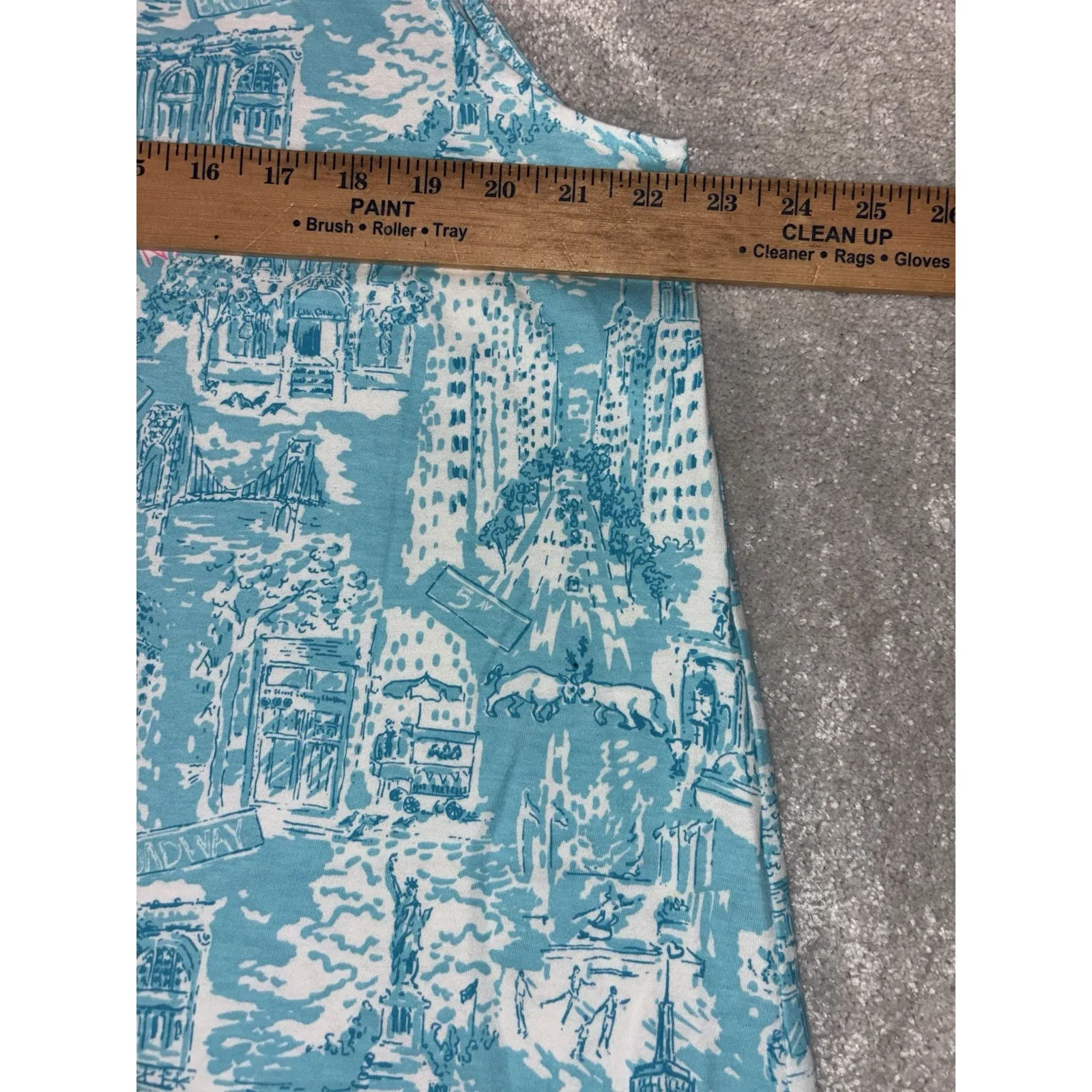 Lilly Pulitzer Kristen Swing Dress Shorely Blue NYC Toile Xxl - Image 6