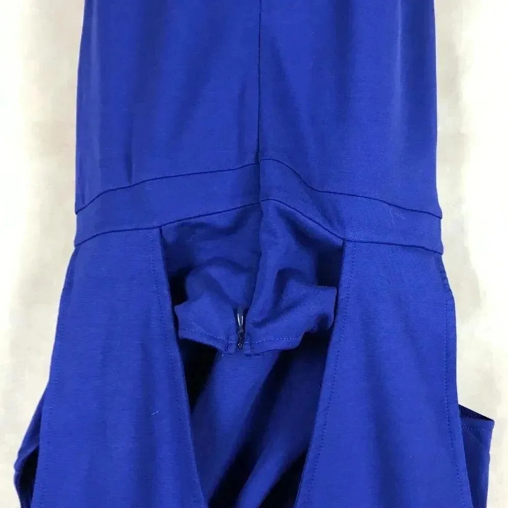 CUPCAKES & CASHMERE Blue Cross Panel Sheath Dress NWT Medium - Image 12