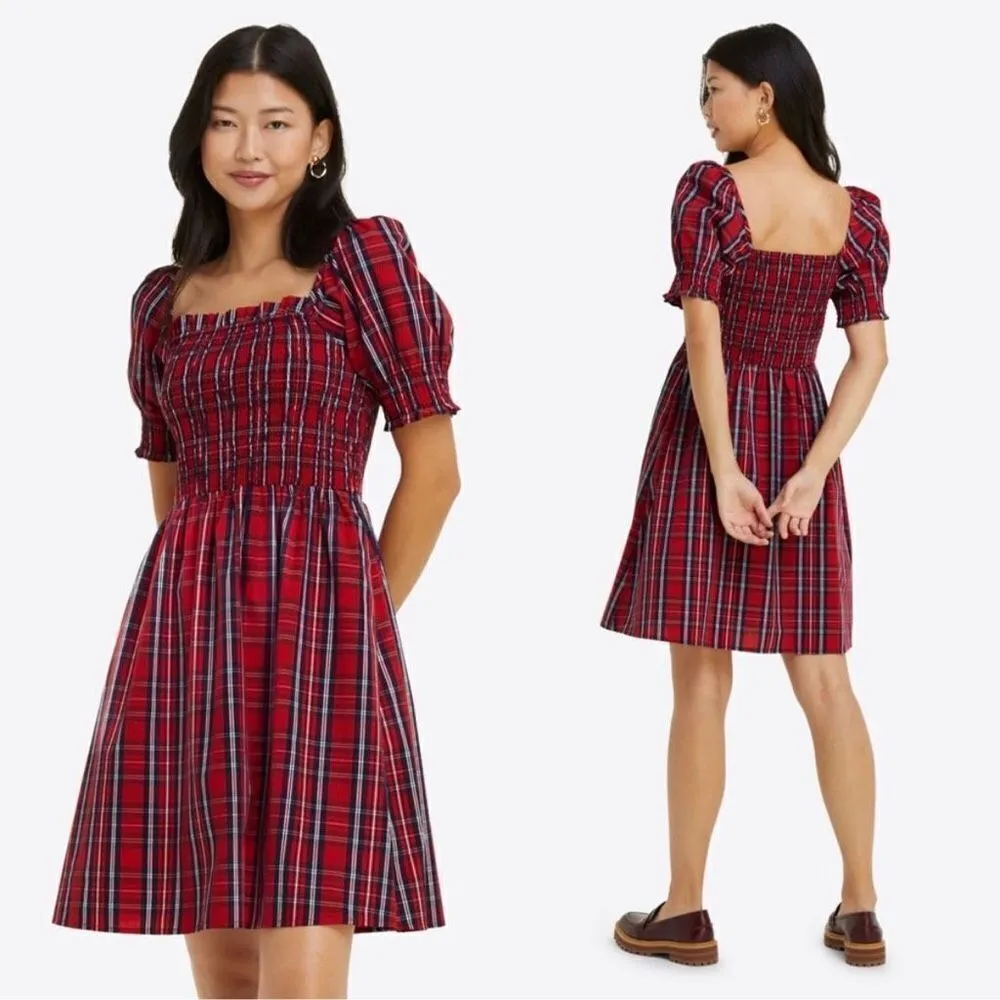 Draper James Cam Smocked Dress Angie Plaid Dress - Image 3