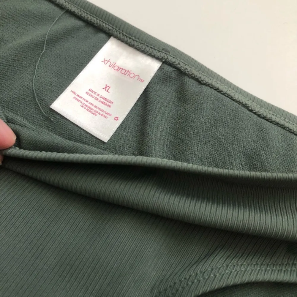 NWT xhilaration green ribbed hipster bikini bottom size extra large XL - Image 2