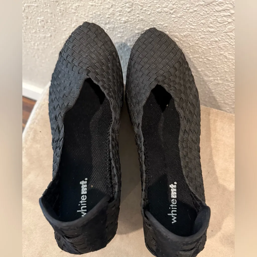 White‎ Mountain Women's Black Woven Shoes Size 10M - Image 2