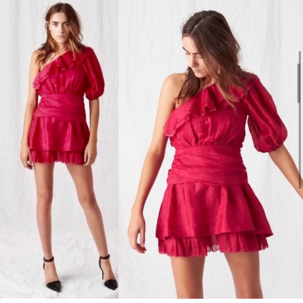 NWOT AJE  Pink One-Shoulder Dress - Image 3