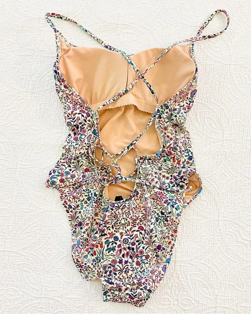 J.Crew  Floral One Piece Swim Suit - Image 3