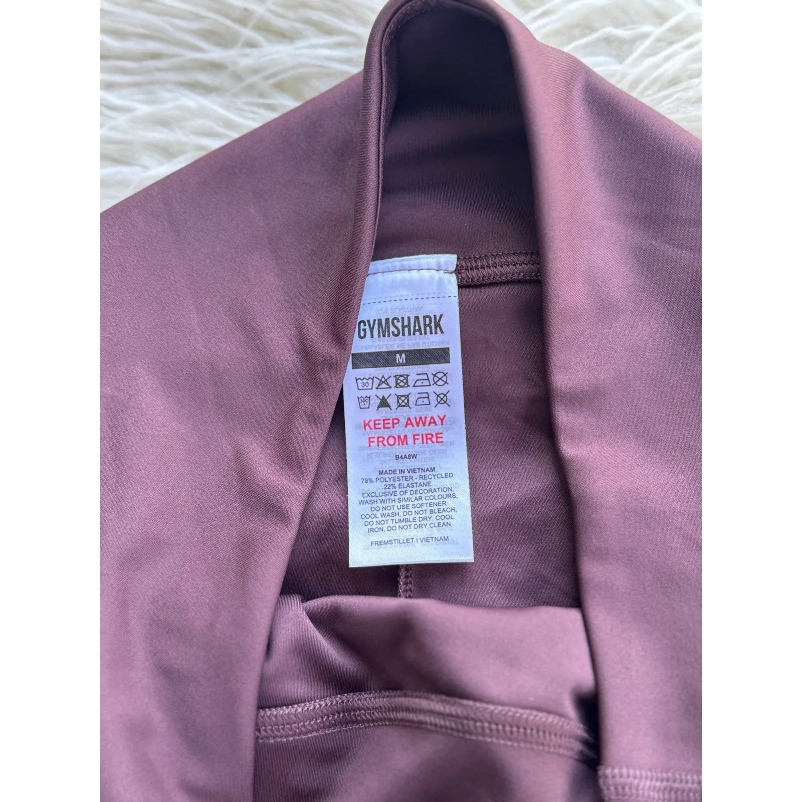 Gymshark Pocket Short Chocolate Brown Size Medium - Image 8