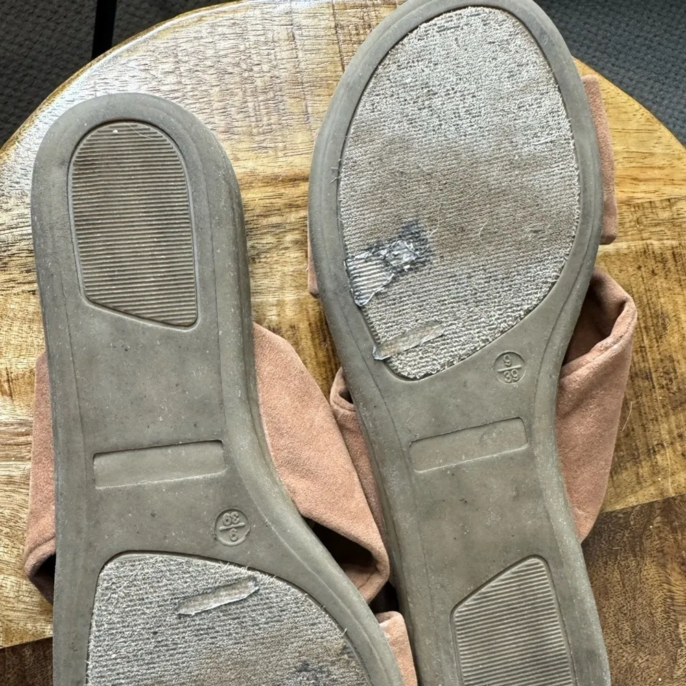 Lulus Suede Knotted Sandal Slip on  Size 9 - Image 4