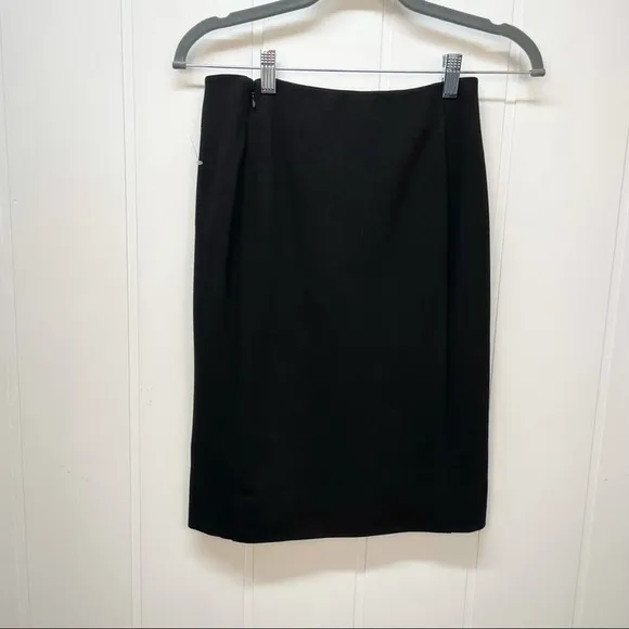 Diane‎ Von Furstenberg Pencil Skirt Size 2 Black New Keto Minimalist Classic - Image 7