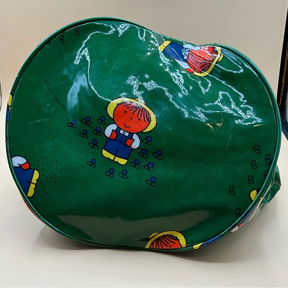 Vintage Rare Dick Bruna Miffy 1984 Meris Large Brigt Circular Lightweight Tote Green - Image 2