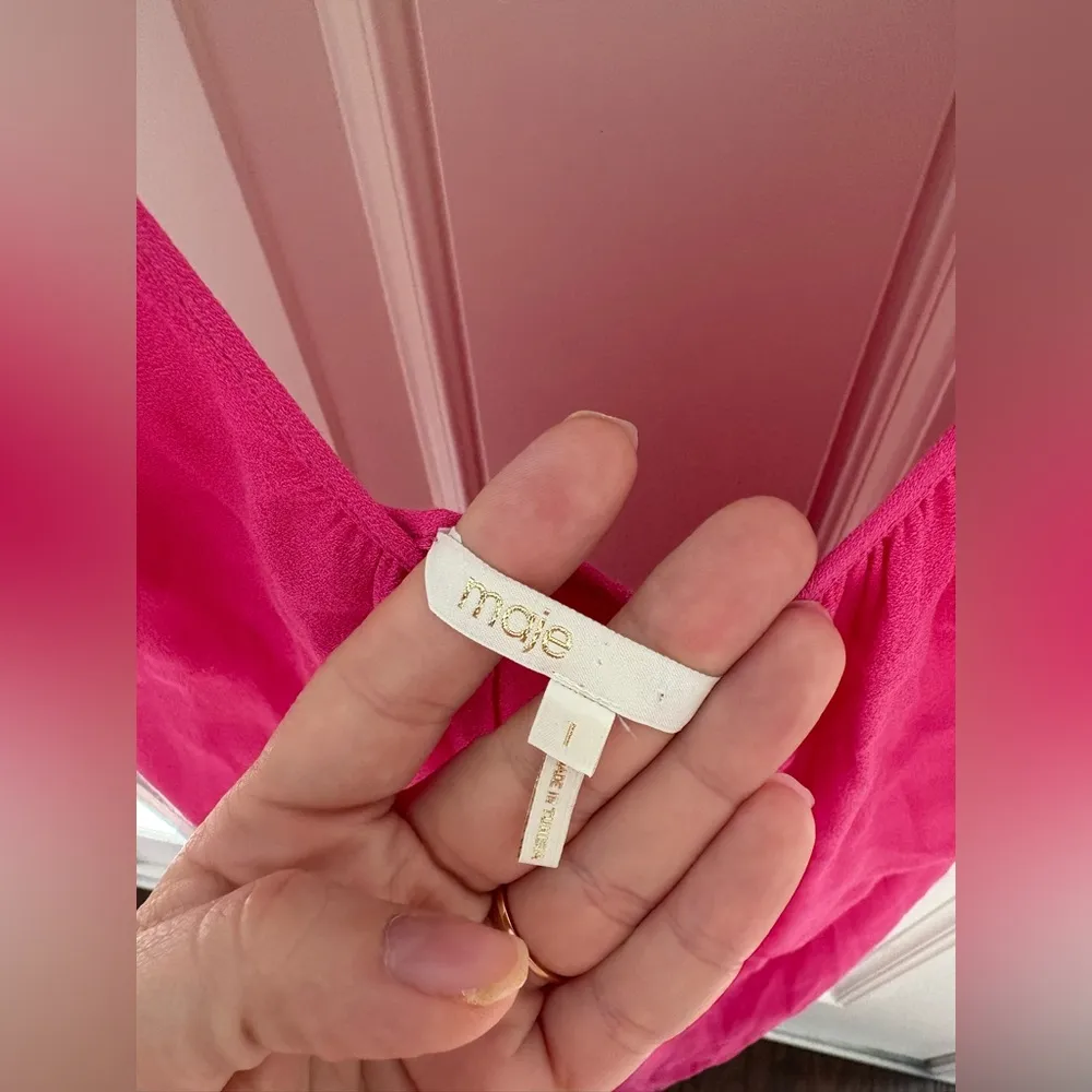 Maje  Low Back Maxi Dress Size Size Large - Image 3