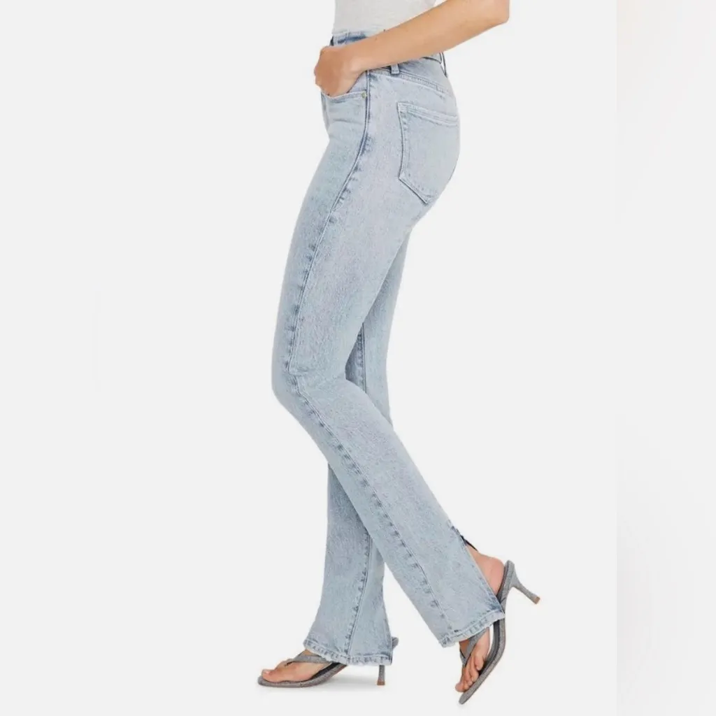 NWT Good American Good Classic Stacked Zip Skinny Jeans in Indigo Size 6 or 28 - Image 11