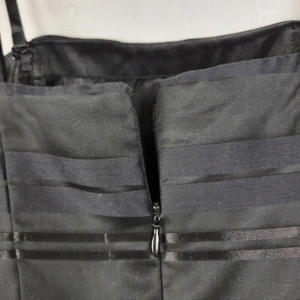 White House Black Market Womens Dress 00 Convertible Silk Blend Organza Overlay - Image 3