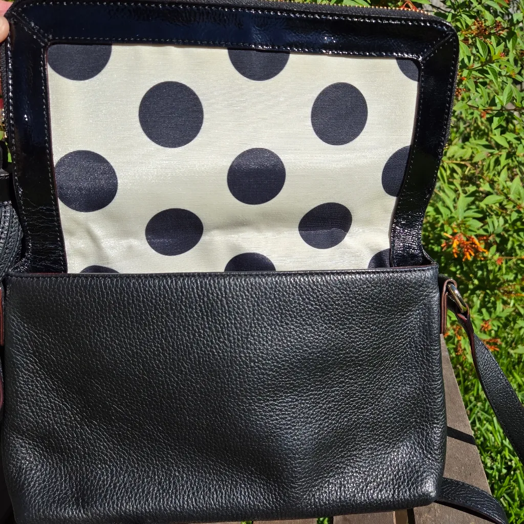 Kate Spade Black Pebbled Leather Ceossbody Purse - Image 8