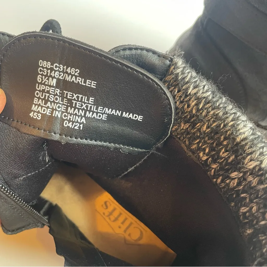 Cliffs by WHITE MOUNTAIN Black Combat Moto Boots with Buckle Details Size undefined - Image 7