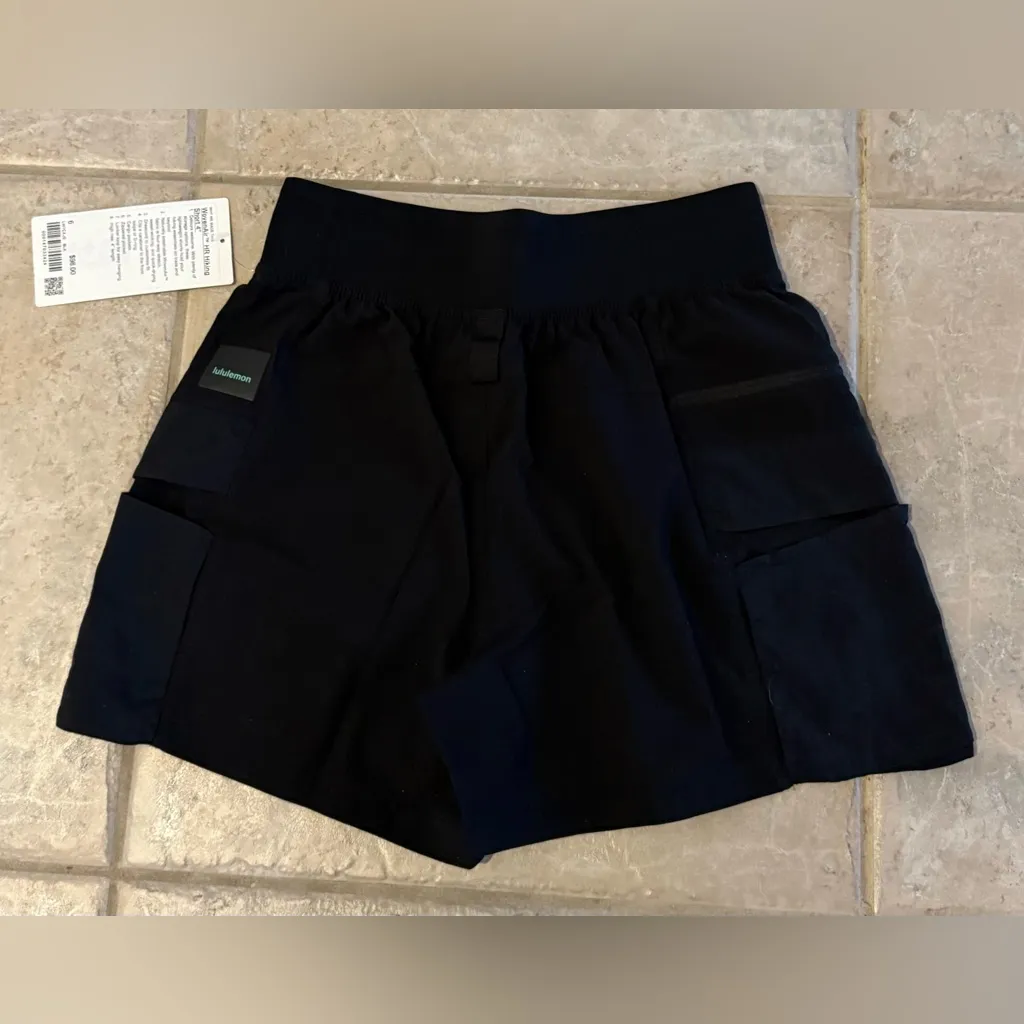 Lululemon WovenAir High-Rise Hiking Short 4” Black Size 6 NWT Retired Edition - Image 9