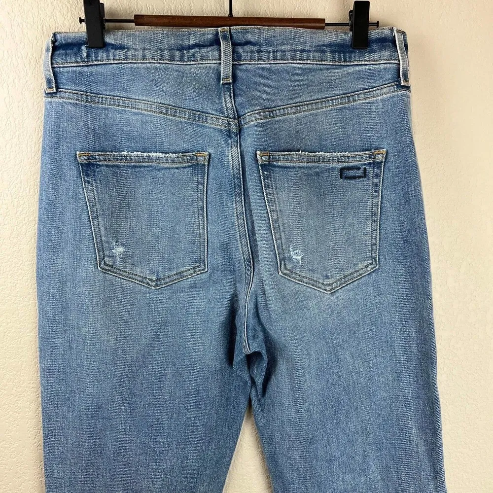 AYR  The Sugar Womens Straight Leg Jeans Size 30S High Rise Light Wash Blue Denim - Image 5