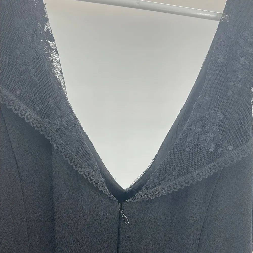 Scott McClintock Black Midi Dress lace flutter sleeve fit and flare whimsygoth Size 10 - Image 11