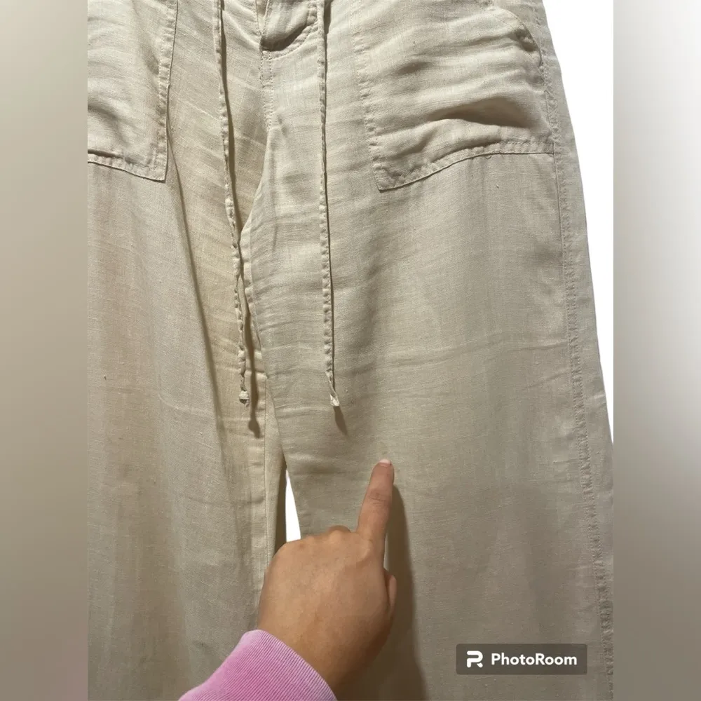 Gap  Linen Wide-Leg Pants size 1 - Image 4