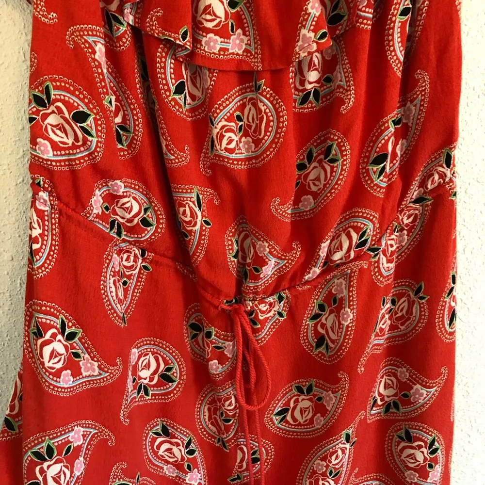 Honey Punch Red Off the Shoulder Romper size M - Image 5