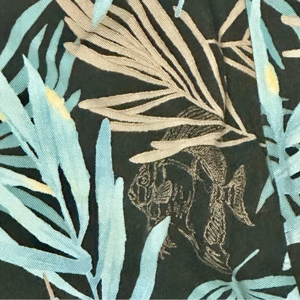 Columbia Blue A-line Mini Skirt River Resort Wear Lightweight Casual Tropical - Image 5