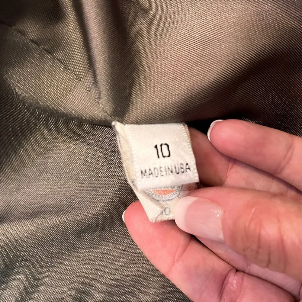 VTG Green Plaid Evan Picone Jacket Womens SZ 10 Blazer Classy Vintage 80s Retro - Image 10