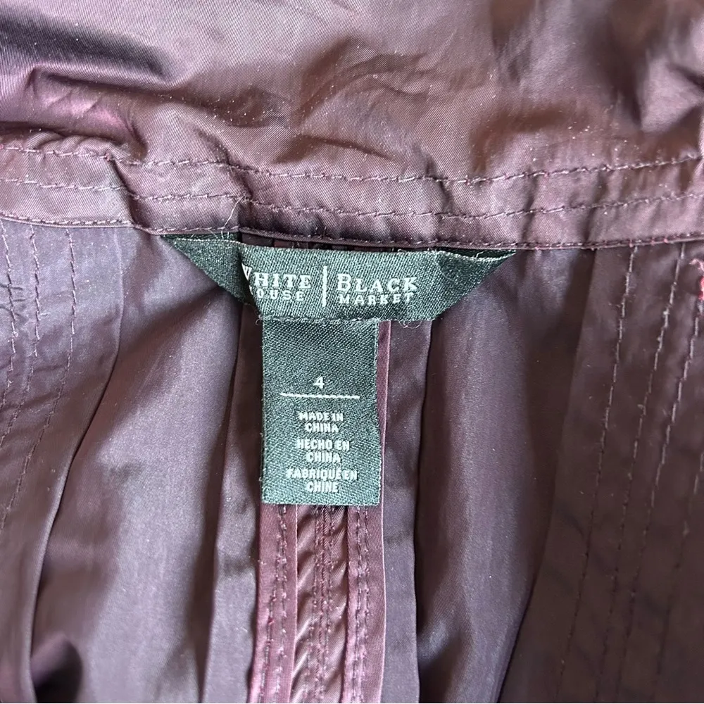 WHBM Purple Ruffle Front Jacket Sz 4 - Image 4