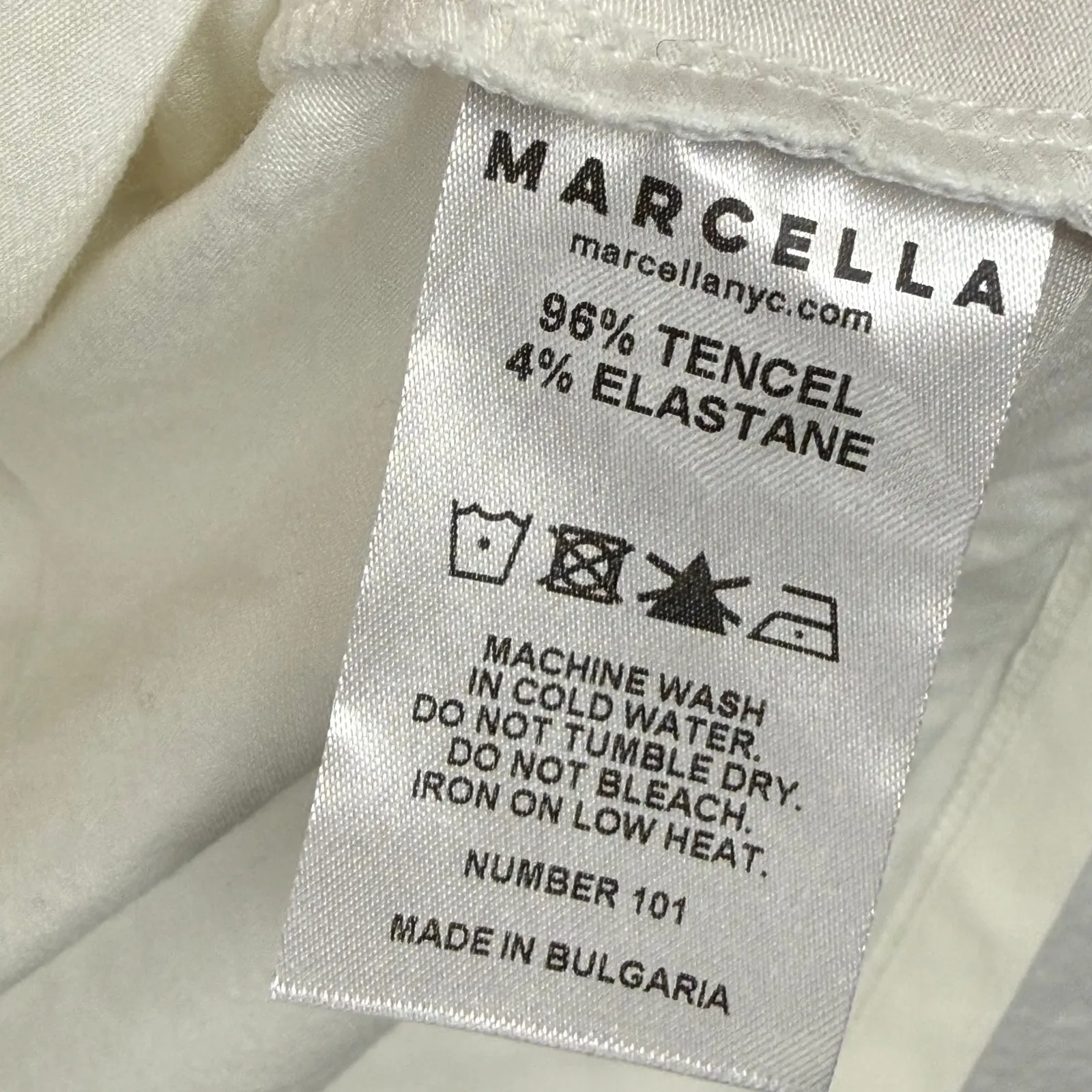 MARCELLA Cream Off Shoulder Draped Maxi Dress Size M Tencel Elastane White Size M - Image 6