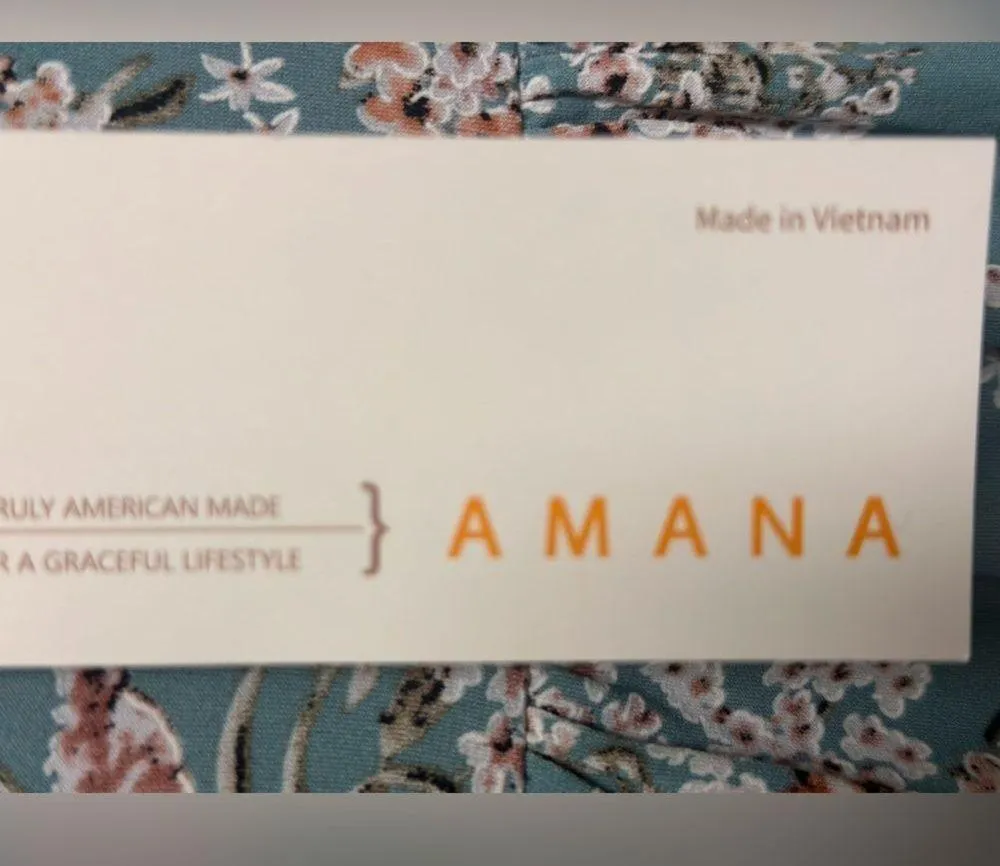 Amana floral short ruffle sleeve tie front ruffle neck blouse - Image 5