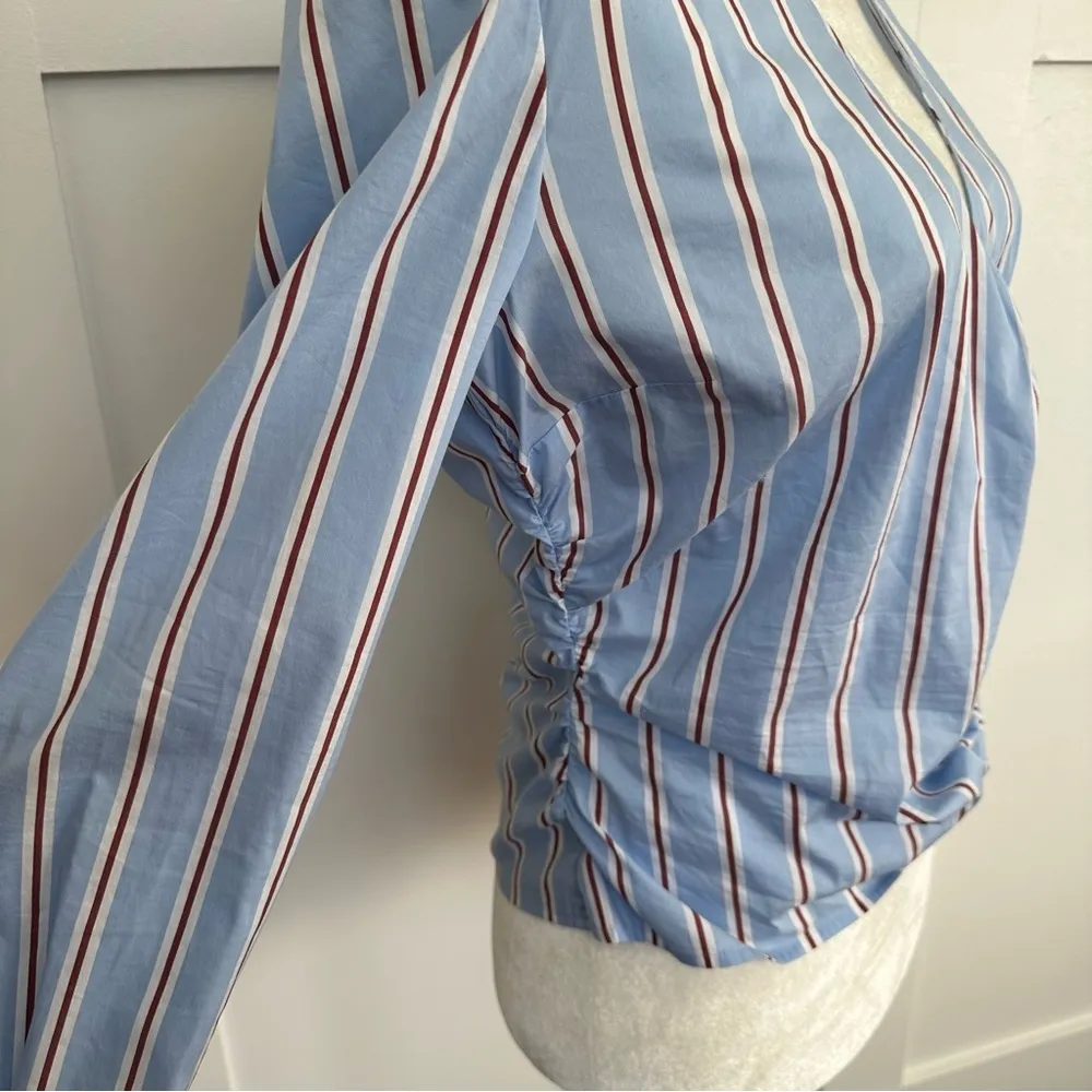 Veronica Beard Ozzie Striped Top - Image 9