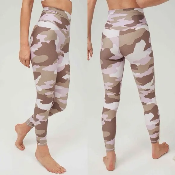 Aerie Real Me Buttery Soft Hi Rise 7/8 Purple Camo Leggings - Image 6
