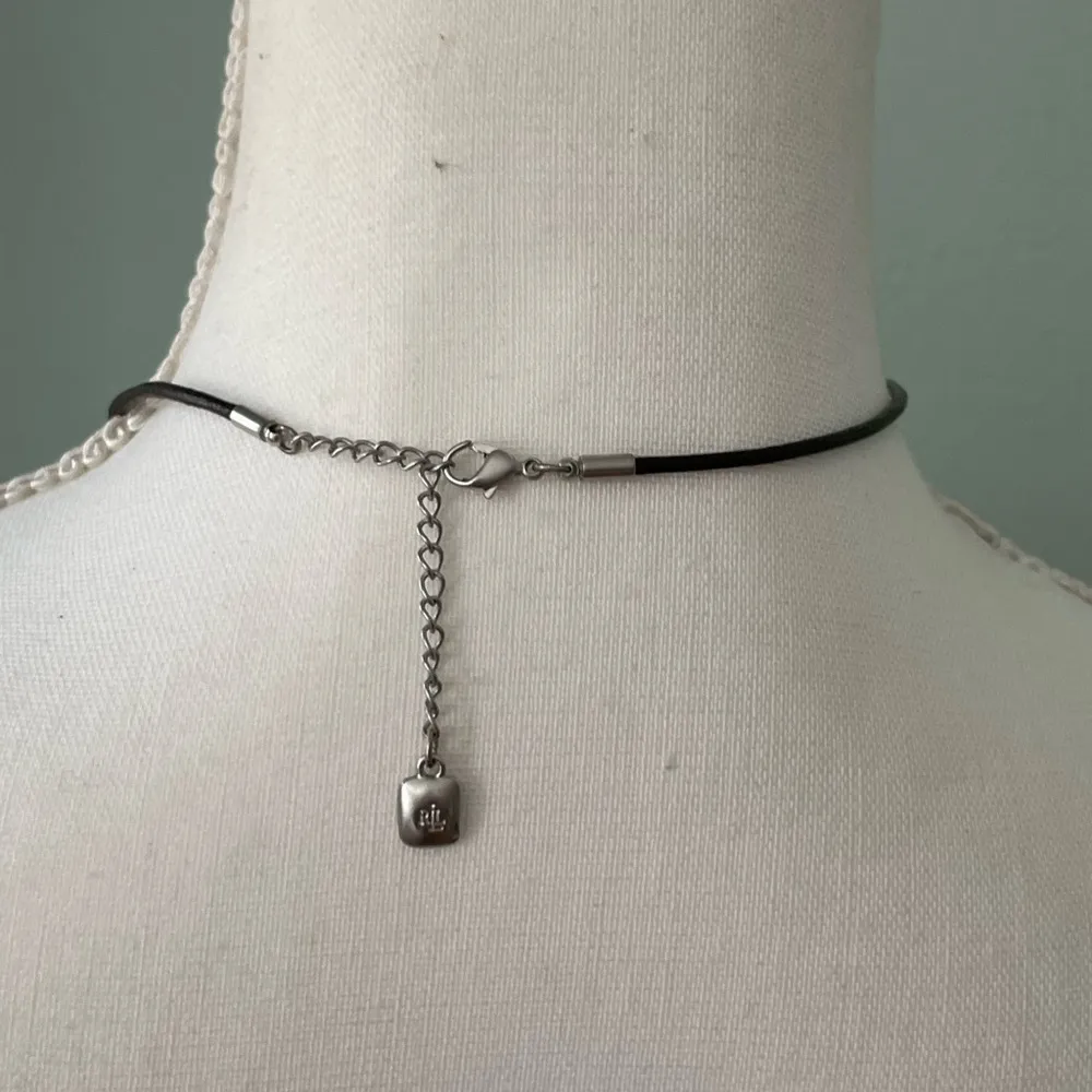 Ralph Lauren Lauren  Silver Teardrop Statement Necklace - Image 5