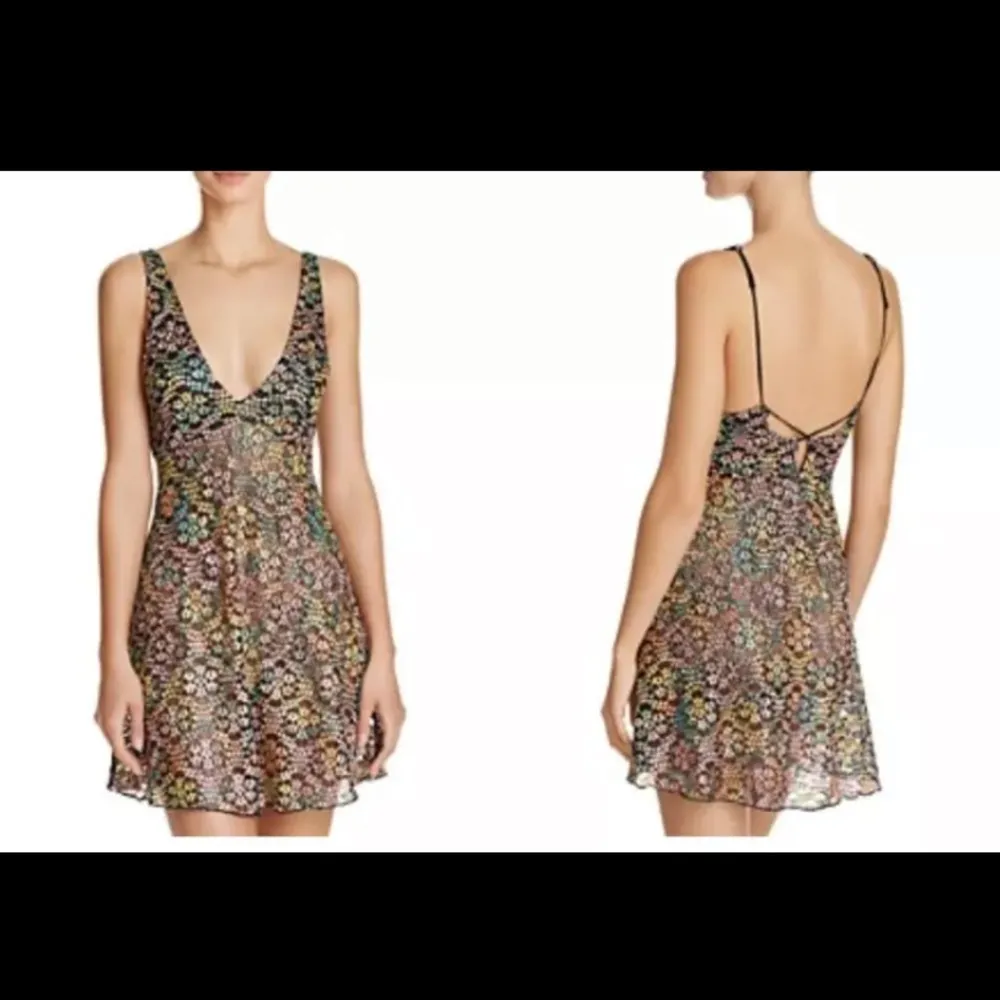 FREE PEOPLE INTIMATELY WOMEN'S BLACK FLORAL LACE Dress Small NWOT - Image 4