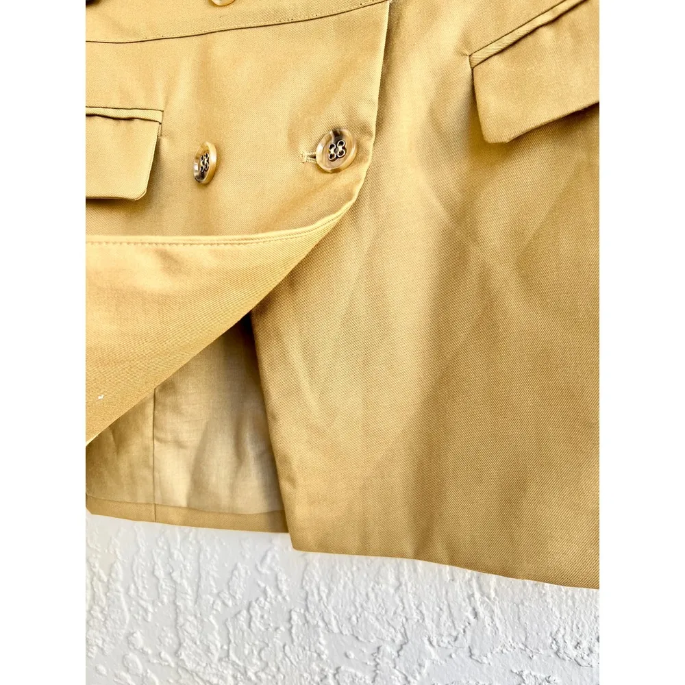 Nonchalant Label Parker Buttoned Wrap A-Line Mini Skirt Brown Women's Size XS - Image 3