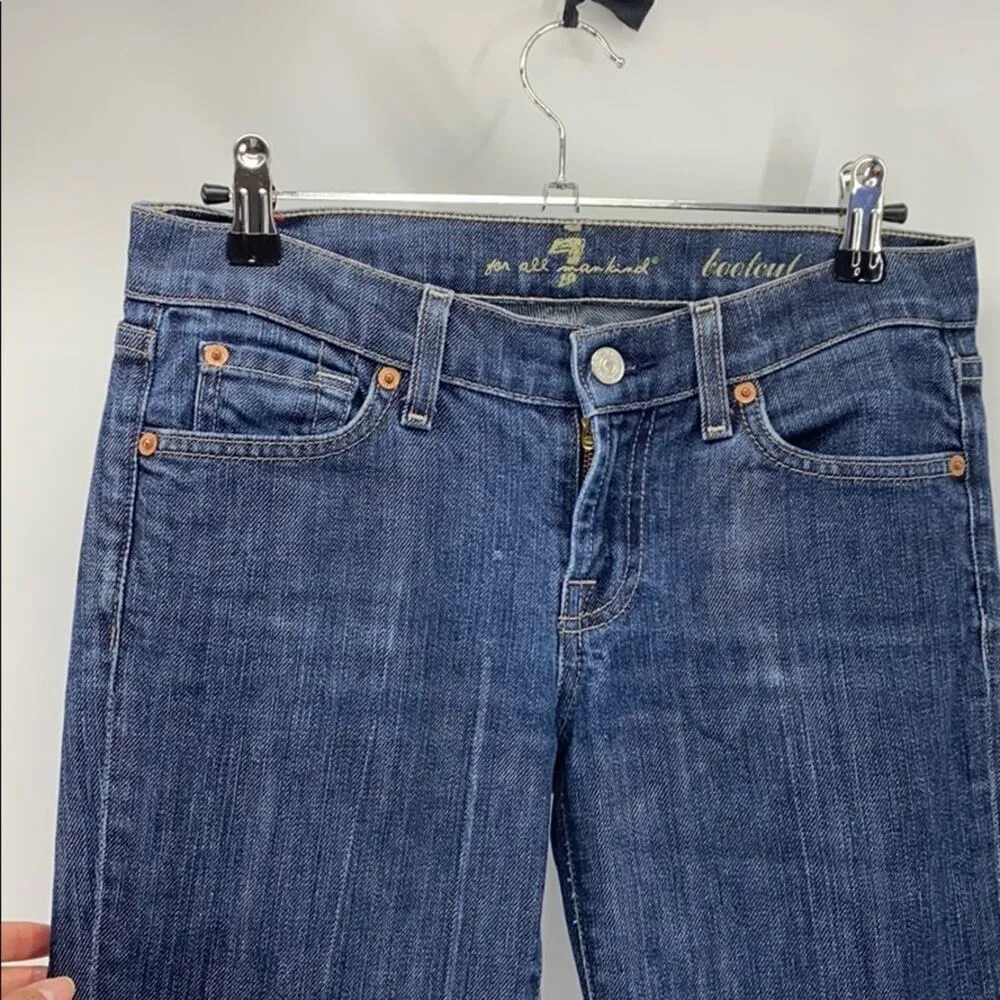 7 for all mandkind bootcut Y2K vibes low rise broken in size 26 - Image 2