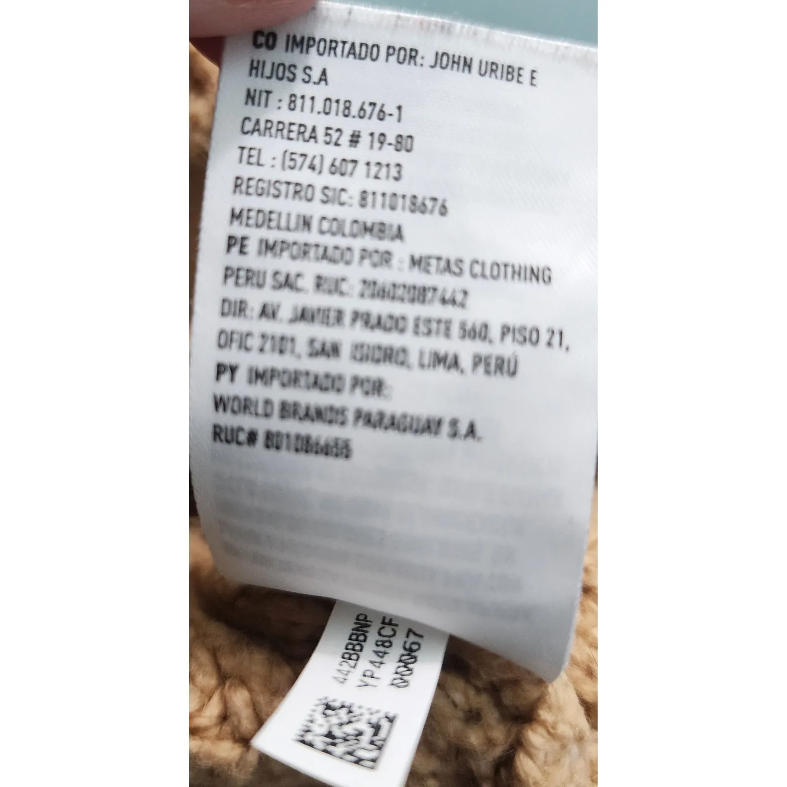 American Eagle Womens Sweater Cable Knit Crewneck Tan Cream Striped M Size M - Image 5