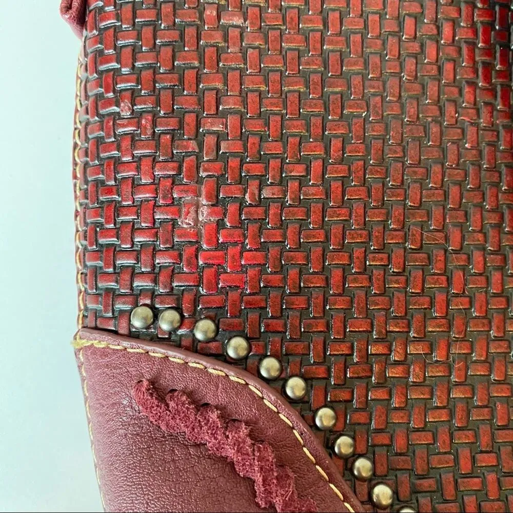 Montana West Trinity Ranch Burgundy Buckle Purse - Image 3