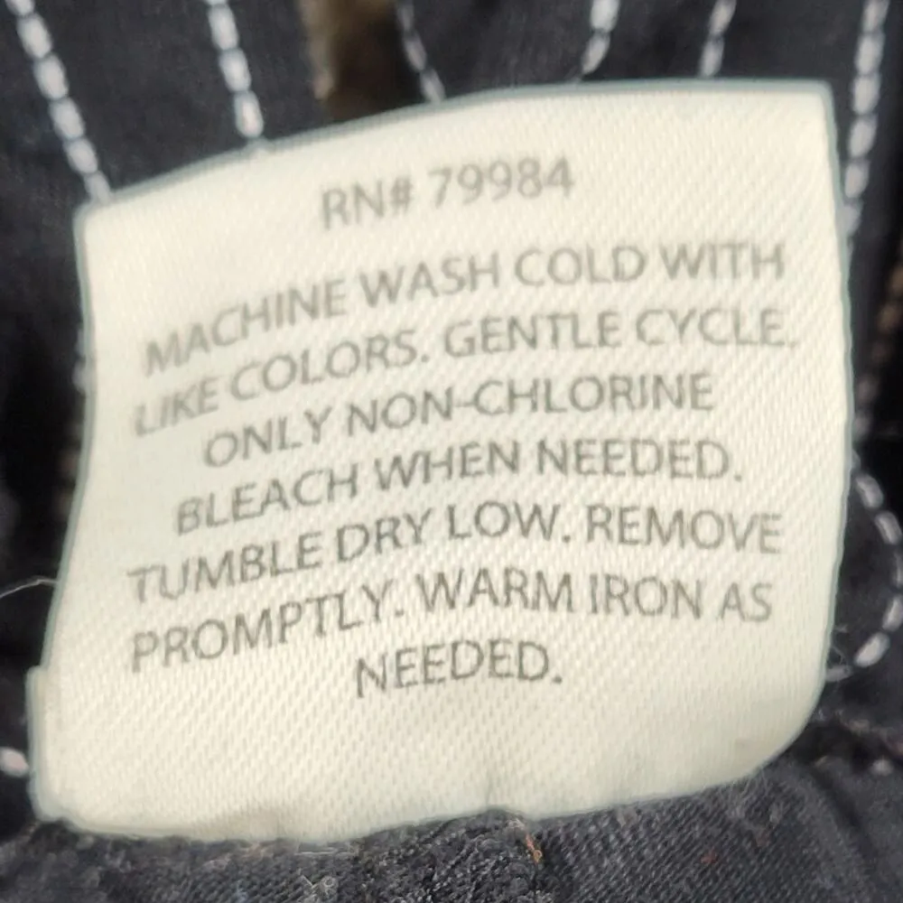 Soma Cool Collection Night Pajama Set S/M Black Stripes Lace Trim Crop Button Up - Image 6