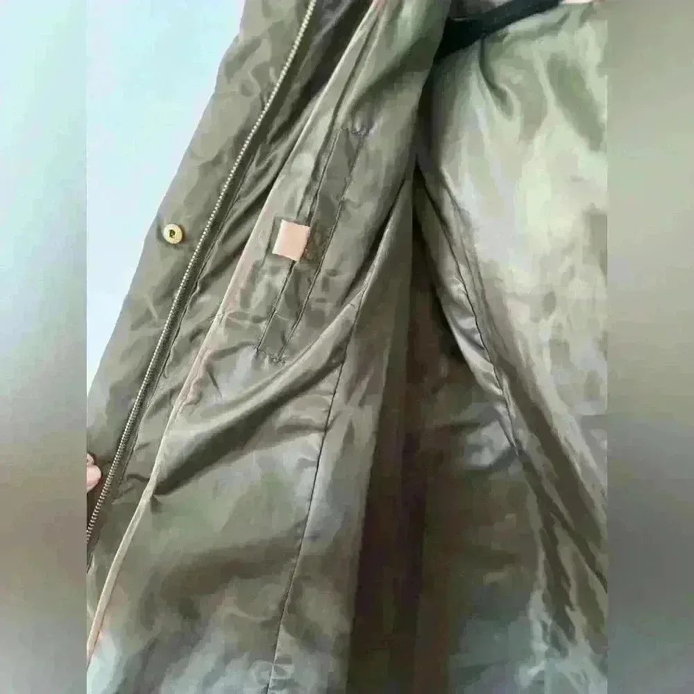 Jones New York Faux-Fur-Trim Hooded Down Puffer Coat Size Small - Image 11