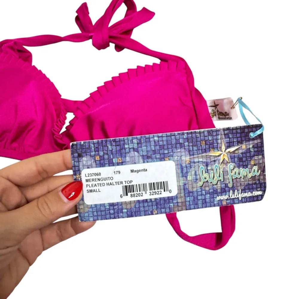 Luli Fama Magenta Ruffle Bikini - Image 4