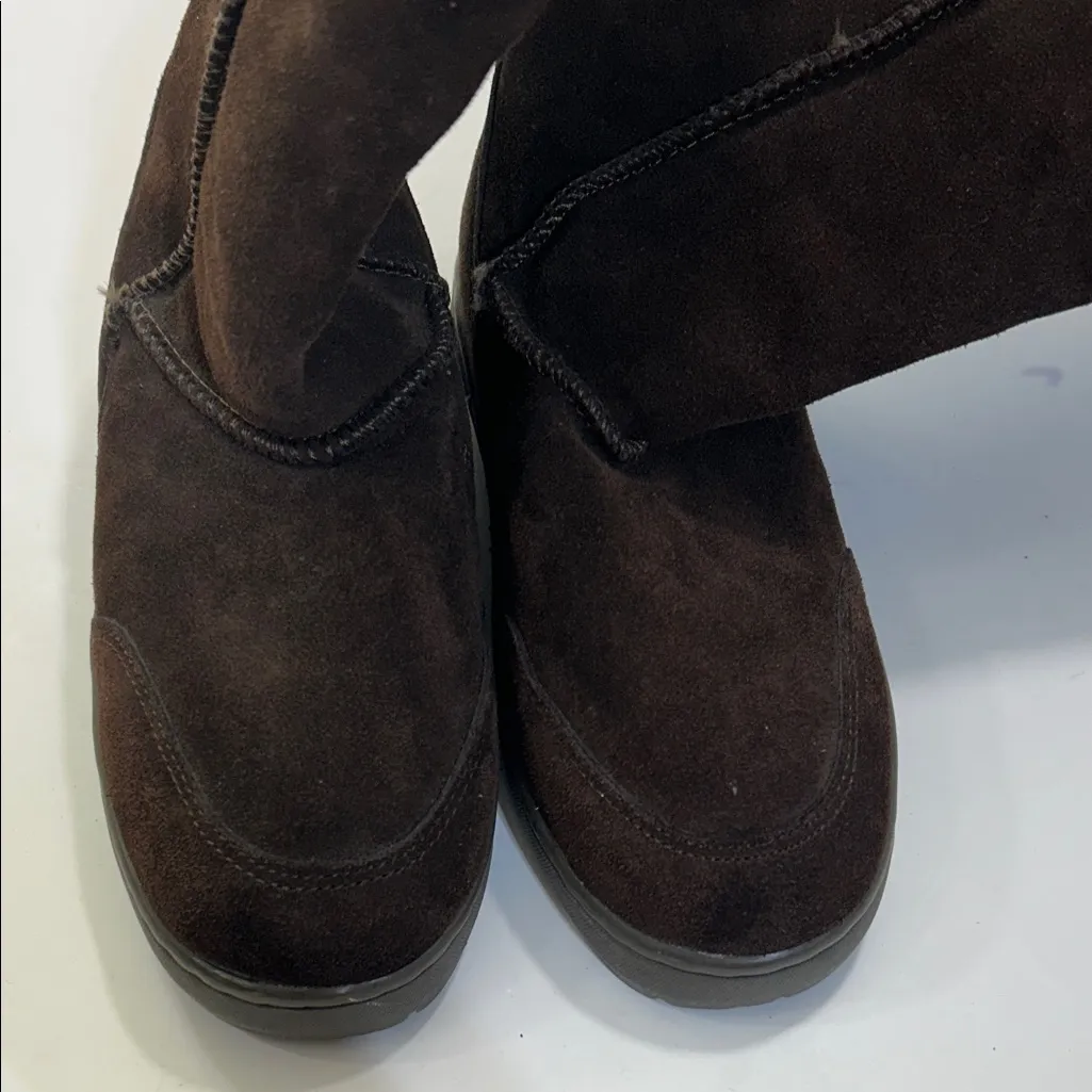 Stylish Brown Ankle Boots for Women Size 9 - Image 9