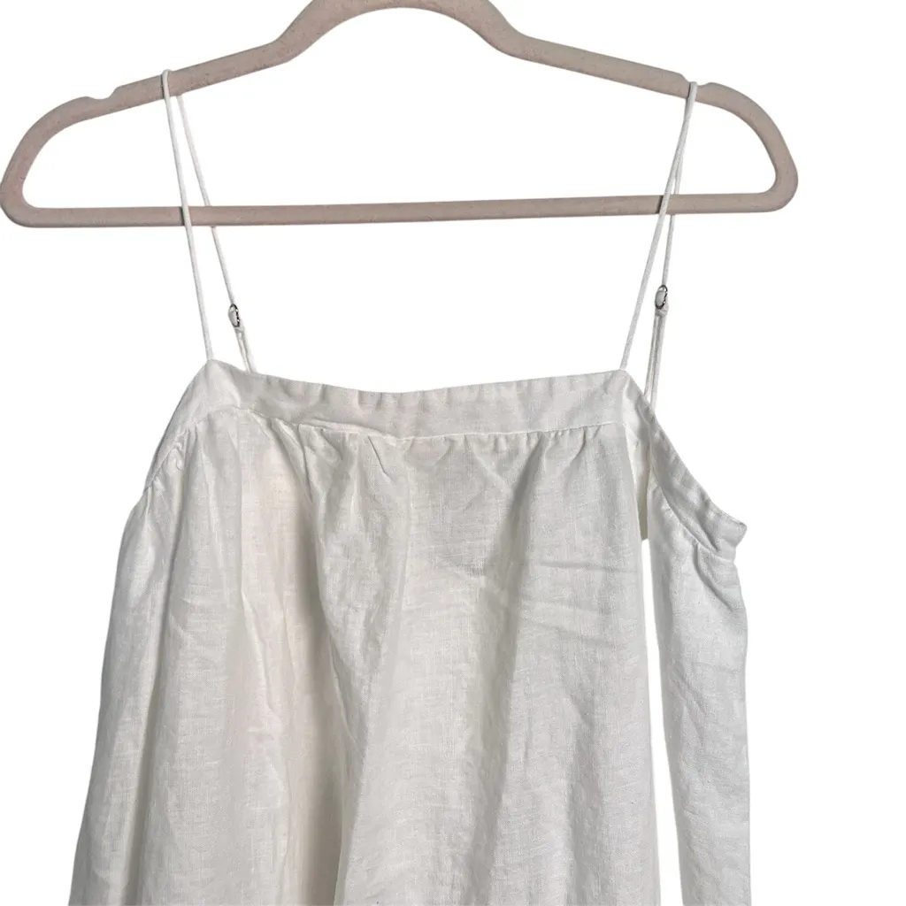 Urban Outfitters UO White‎ 100% Linen Juliana Midi Dress Women’s Small - Image 6