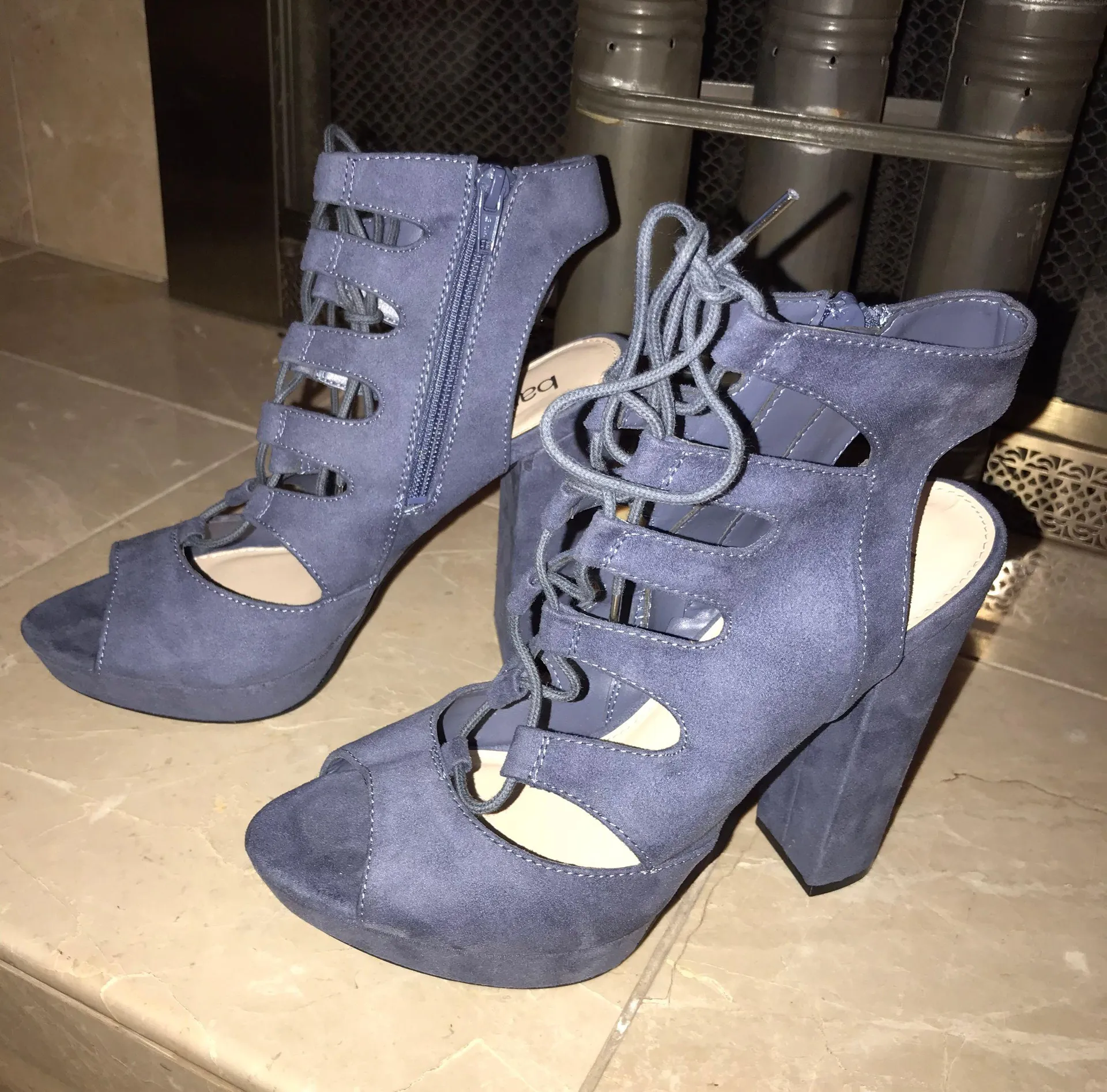 Nelly Suede Sandal Heels - Image 4